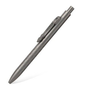 Luxury Titanium Ballpoint Pen - Elegant Gray Design