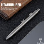 Luxury Titanium Ballpoint Pen - Elegant Gray Design