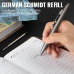 Luxury Titanium Ballpoint Pen - Elegant Gray Design