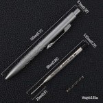 Luxury Titanium Ballpoint Pen - Elegant Gray Design