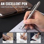 Luxury Titanium Ballpoint Pen - Elegant Gray Design