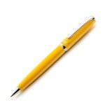 ZenZoi Yellow Ballpoint Pen – Refillable, Luxury Pen for Women, Men. Smooth Writing Premium Schmidt Ink Refills. Fancy, High End Pen Gift Set. Retractable, Professional, Journaling pen