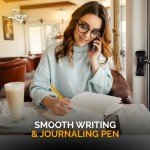 ZenZoi Yellow Ballpoint Pen – Refillable, Luxury Pen for Women, Men. Smooth Writing Premium Schmidt Ink Refills. Fancy, High End Pen Gift Set. Retractable, Professional, Journaling pen