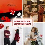 Vandro Complete Luxury Fountain Pen Set - Comfortable Grip with Smooth Fine Nib - Includes 10 Pack Ink Cartridges, Black Ink Bottle, Ink Refill Converter & Gift Box - Rose Gold