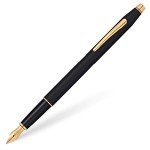 Cross Classic Century Refillable Fountain Pen, Medium Nib, Includes Luxury Gift Box - Classic Black