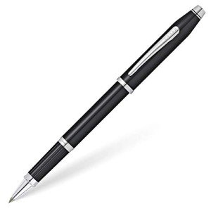 Cross Century II Refillable Gel Ink Rollerball Pen, Medium Rollerball, Includes Luxury Gift Box - Black Lacquer