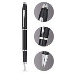 Cross Century II Refillable Gel Ink Rollerball Pen, Medium Rollerball, Includes Luxury Gift Box - Black Lacquer