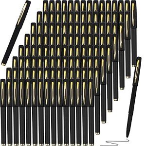 120 Pack Black Gel Ink Rollerball Pens