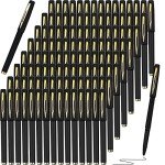 120 Pack Black Gel Ink Rollerball Pens