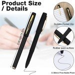 120 Pack Black Gel Ink Rollerball Pens
