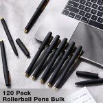 120 Pack Black Gel Ink Rollerball Pens