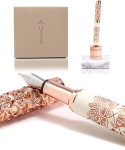 ARTEX Luxury Fountain Pen & Marble Holder Set