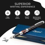 ZenZoi Black Fountain Pen Gift Set - Premium Quality