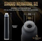 Scriveiner Black Lacquer Luxury Fountain Pen Bundle