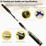 Luxury Black Metal Fountain Pen Gift Set