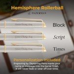 Engraved Waterman Hemisphere Rollerball Luxury Pen
