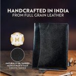 Elegant Leather Portfolio with Pen and Card Holders