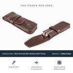 Maxwell Scott Italian Leather Dark Brown Pen Case