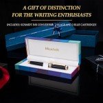 Stylish Black Lacquer Fountain Pen with Gold Accents