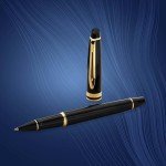 Waterman Expert Rollerball Pen - Gloss Black Gold Trim