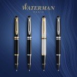 Waterman Expert Rollerball Pen - Gloss Black Gold Trim