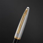 Waterman Carène Deluxe Black & Silver Ballpoint Pen