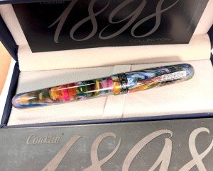 Conklin 1898 Misto Green Fountain Pen with Stub Nib
