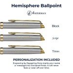 Personalized Waterman Hemisphere Gold Ballpoint Pen