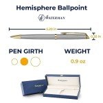 Personalized Waterman Hemisphere Gold Ballpoint Pen