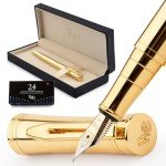 Elegant Wordsworth & Black Gold Fountain Pen Set