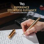 Elegant Wordsworth & Black Gold Fountain Pen Set