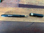 Vintage Diamond Point Fountain Pen with Metal Band