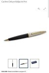 Waterman Carene Deluxe Black Silver Ballpoint Pen