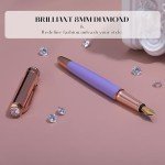 Purple Fountain Pen with Rose Gold Finish