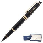 Personalized Waterman Expert Rollerball Pen, Black & Gold