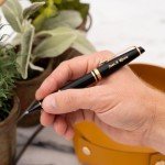 Personalized Waterman Expert Rollerball Pen, Black & Gold