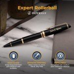 Personalized Waterman Expert Rollerball Pen, Black & Gold