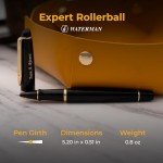 Personalized Waterman Expert Rollerball Pen, Black & Gold