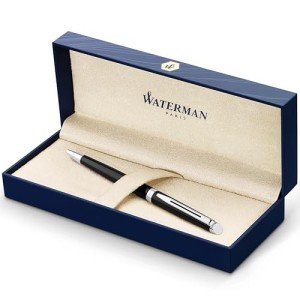 Waterman Hemisphere Black Pen with Chrome Trim