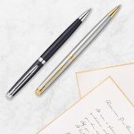 Waterman Hemisphere Black Pen with Chrome Trim