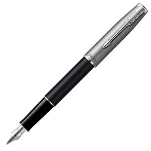 PARKER Sonnet Fountain Pen - Black & Sandblast
