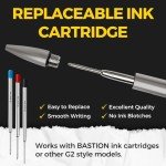 Bastion Titan Metal Pen - Luxury Refillable Ink