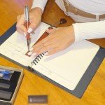 LACHIEVA LUX Walnut Rollerball Pen and Bookmark Set