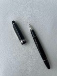 Authentic Montblanc Meisterstuck 163 Black Silver-Coated Rollerball Pen-VIP GIFT