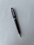 Authentic Montblanc Meisterstuck 163 Black Silver-Coated Rollerball Pen-VIP GIFT