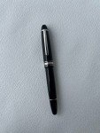 Authentic Montblanc Meisterstuck 163 Black Silver-Coated Rollerball Pen-VIP GIFT