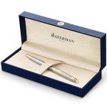 Waterman Hemisphere Stainless Steel Gold Trim Pen
