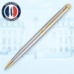 Waterman Hemisphere Stainless Steel Gold Trim Pen