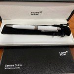 Montblanc Mb164 White Platinum Classique Ballpoint Pen