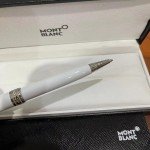 Montblanc Mb164 White Platinum Classique Ballpoint Pen